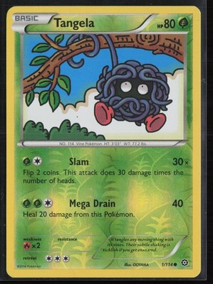 Tangela 1/114 Reverse Holo - XY - Steam Siege - LP