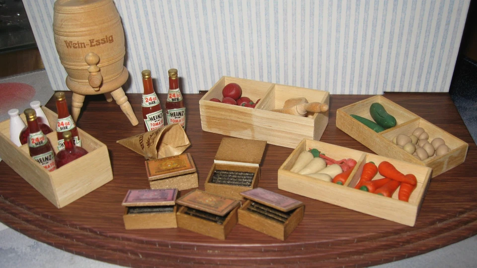 kleines Konvolut für den Kaufladen,Zubehör auch von Bodo Hennig,Essig-Fass ,Holz - Bild 4 von 4