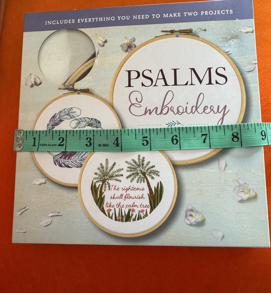 Rachel Doyle Psalms Embroidery Kit New in Box Two Projects Unopened