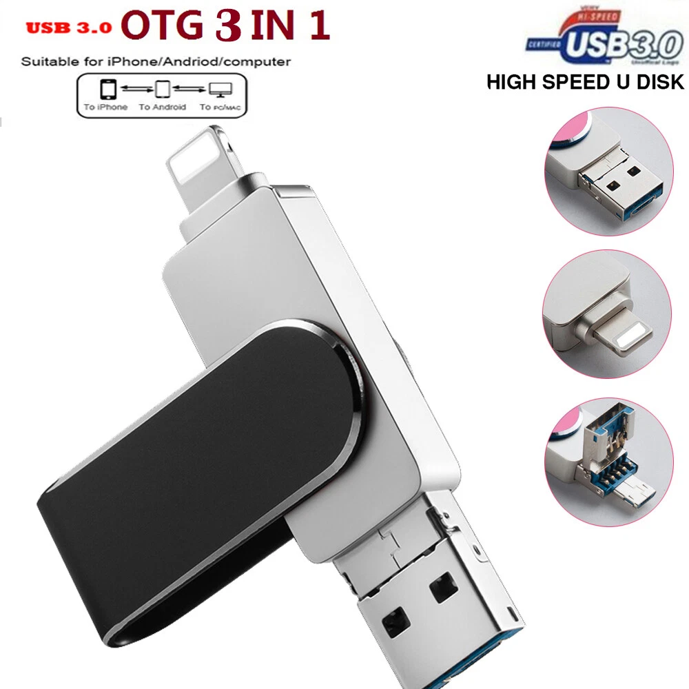 Y-Disk 2 in 1 OTG USB 3.0 Memory Flash Drive for iPhone, iPad, Mac