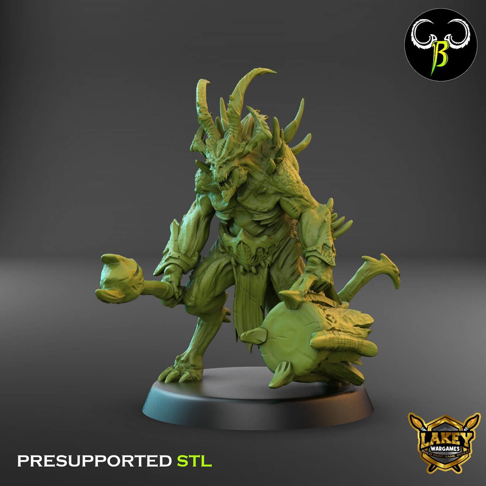 Gore Breakers | Daemon | 3D Printed Miniature | Clay Beast Creation |