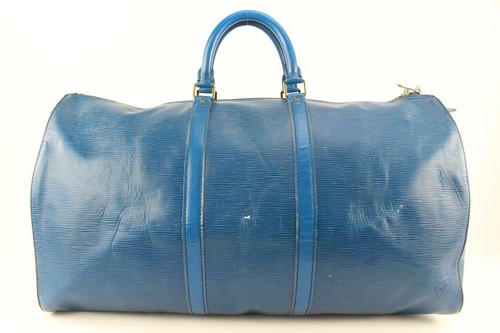 Louis Vuitton Blue Epi Leather Keepall 