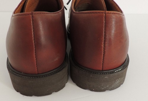Barrington Mens 8 Shoes Brown Leather Split Toe Oxford Lace Up 8D - 第 6/11 張圖片