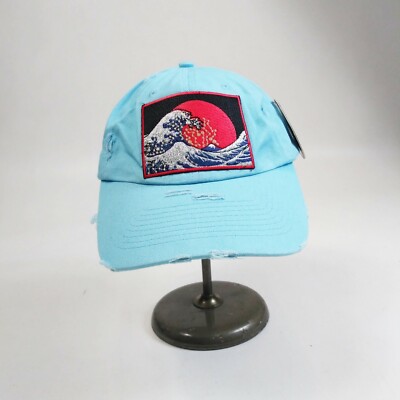 Hudson Logo adjustable Strap back hat 100%AUTHENTIC 1 SIZE blue