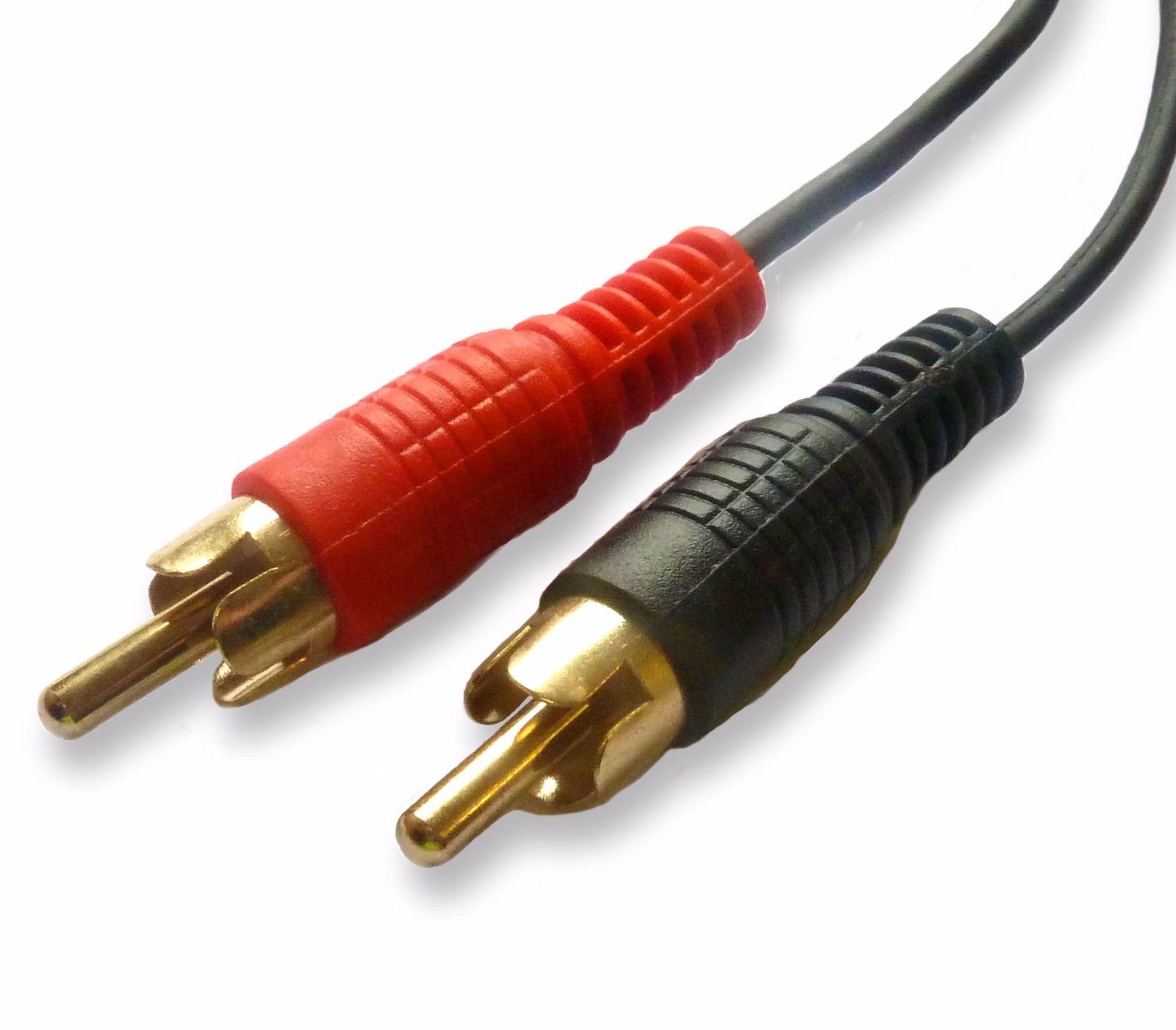 2.5m Twin RCA Cable - Audio Cable with RCA Phono Plugs 2.5 Metre Gold 8.2 Foot