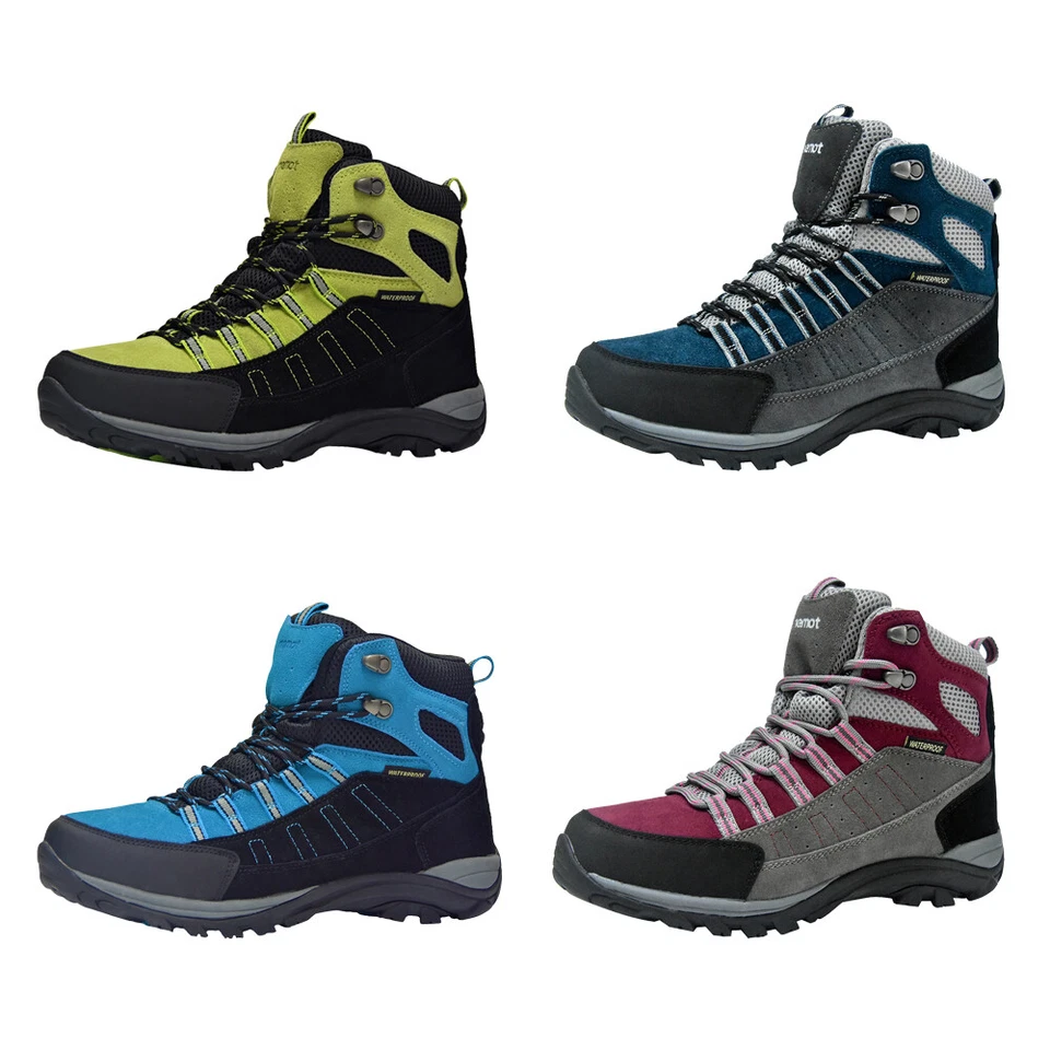 RIEMOT Herren Damen Wanderschuhe Wasserdicht Trekkingschuhe Wanderstiefel Outdoorschuhe