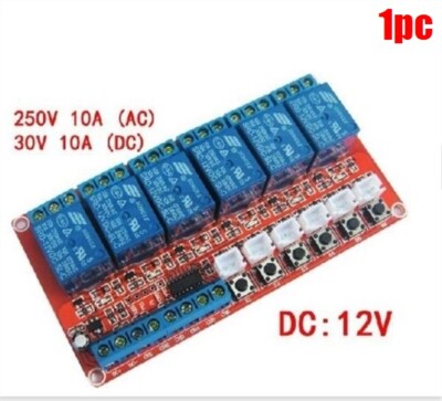 Power Relay Module Low Level Dc 12V 220Ma 6 Channel Electronic Component Ic N ls