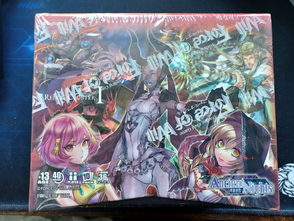 force of will ancient nights booster box Force of Will Booster Box REIYA CLUSTER (R1) Ancient Nights-English – The  Games Corner