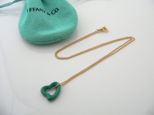 Tiffany \u0026 Co 18K Gold Turquoise Heart 