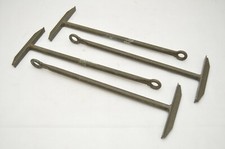 5x Erdanker mit Öse / Erdnagel / Erdspieß / Hering / Zelt / Ex Bundeswehr BW