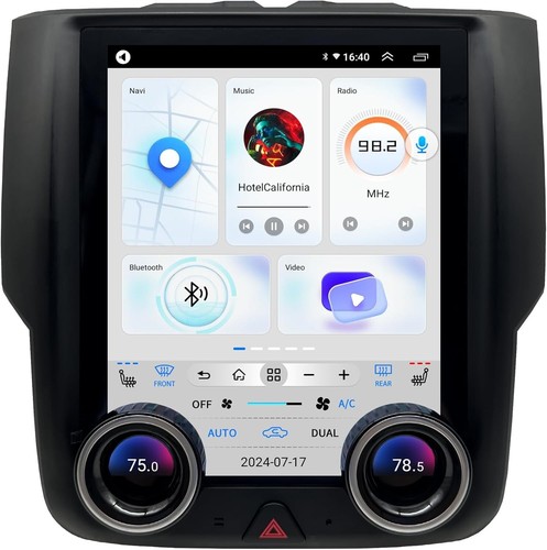 9.7" Android 13 Car Radio Stereo for 2013-2018 Dodge RAM CarPlay GPS Navigation - Picture 5 of 17