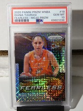 Diana Taurasi 2020 WNBA Prizm Fearless #19 MOJO Prizm #'d 9/25 PSA 10 GEM MINT