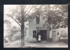 REAL PHOTO JERICO MISSOURI MO. HT CHASE GROCERY STORE ADVERTISING POSTCARD COPY