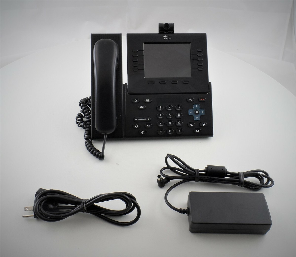 Cisco CP-9951 UC Phone w/ Camera, Handset, Stand & Power