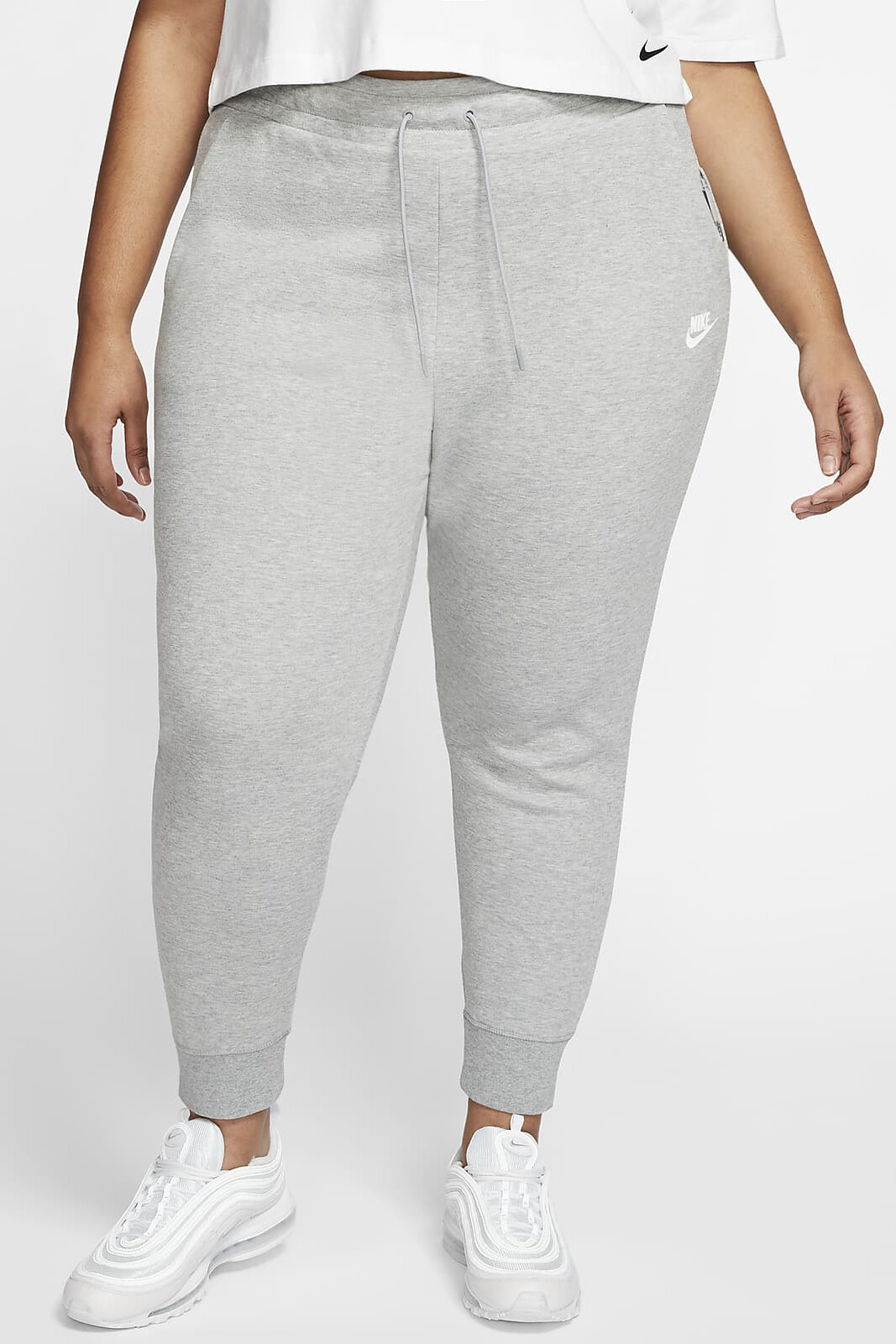 Nike Womens Sportswear Tech Fleece Slim Fit Plus Size Joggers Bottom Trousers