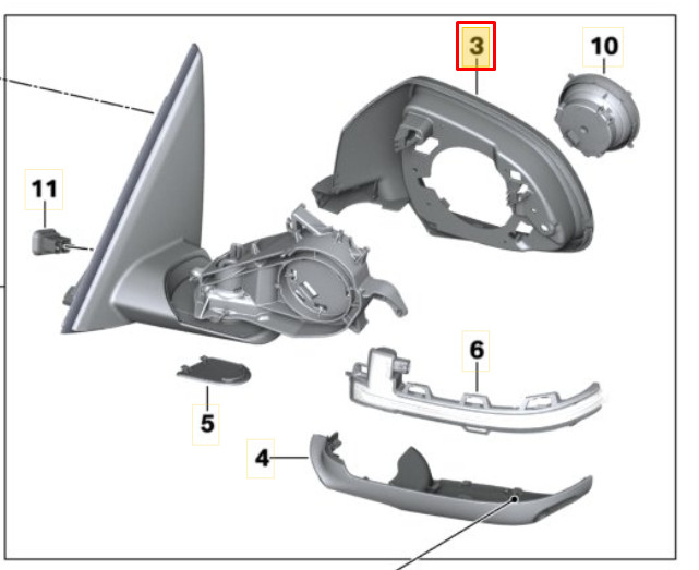 BMW iX3 G08 BEV LCI Supporting Ring Left Shadow-Li Genuine 