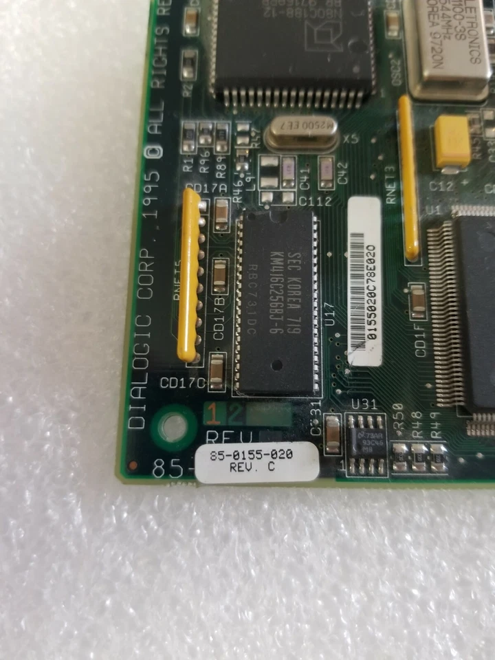 Rare Dialogic Corp 85-0155-020 Rev C D/21D 2-Port Voice Board (Fresh Pull) - Image 3 of 4