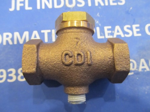 CDI/ETC 3/8"npt Lift Type Check Valve 250# Brass, CB33, CV-7, New Unused Surplus
