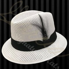 Classic White W/ Black Lowrider Derby Style Garcia Signature Hat Original