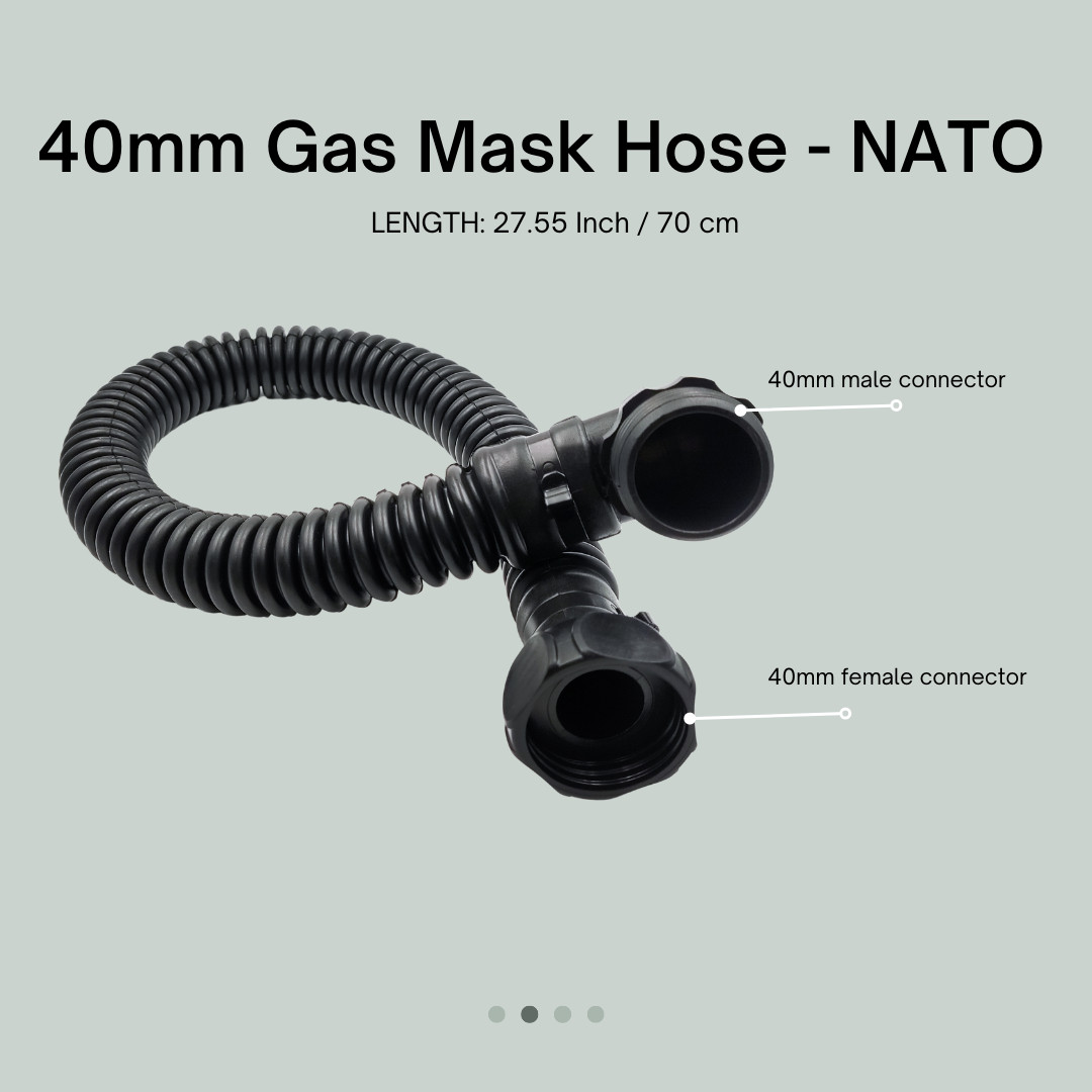 Supergum Israeli Gas Mask Hose Extension– 40mm NATO hose