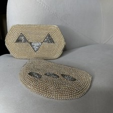 Vintage Beaded Pouch Purse Bag Wallet Zip Top Made By Hand Japan Set Of 2 Unique