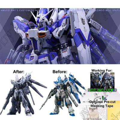 for RG 1/144 RX-93-v2 Hi-Nu Fortune Meow's Studio Resin Detail up