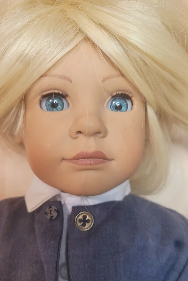 Muñeca Heidi Ott década de 1990 18" vinilo y tela muñeca Best Friends cabello rubio Foto 2 de 4