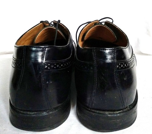 Bostonian Crown Windsor Schuhe Budapester Schnürschuhe schwarz Leder elegant Business 10,5 - Bild 11 von 11
