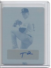 2022 Leaf Perfect Game TOMMY TURNER Autograph 1/1 Cyan Plate - UCONN