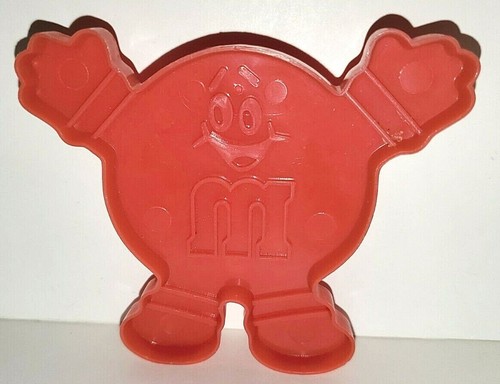 M&M'S MARS CLASSIC RED CHARACTER PLASTIC COOKIE CUTTER BAKING CANDY ADVERTISING - Picture 2 of 2