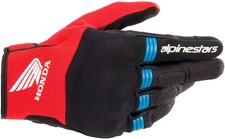 Guanti estivi moto Alpinestars Honda copper BLACK BRIGHT RED BLUE