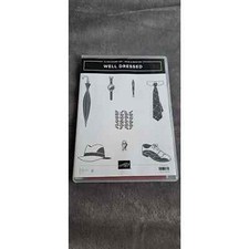 D-21 Stampin Up RETIRED NEW stamp set Well Dressed, Cards, Scrapbook, ties