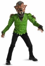 Werewolf Scary Wolfman Wolf Fancy Dress Up Halloween Deluxe Child Costume