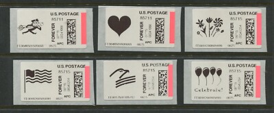 CVP86 Computer Vended Postage Complete Set of 6 Images Forever Stamps BX5391