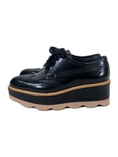 Prada Thick Sole/Wing Tip/Dress Shoes/36.5/Blk