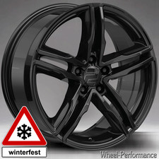 17 Zoll W11 Alufelgen 7,5x17 5x112 ET35 schwarz glänzend für Audi - winterfest