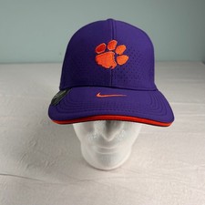 Nike Clemson Tigers Hat Purple Legacy 91 Dri-FIT Adjustable 1size Team Issue