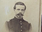 Civil War 8th Illinois Infantry officer Lt. Thomas McGurray signed cdv photo