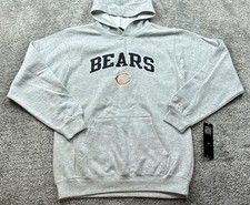 Chicago Bears Hoodie Sweatshirt Youth Large Gray NFL Football Reebok Boys