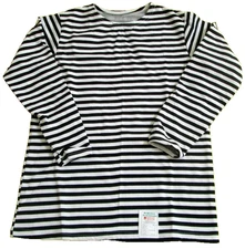 Russian Navy/Sub/Marines TOP QUALITY Double-Knit Striped Shirt/Winter/NWT