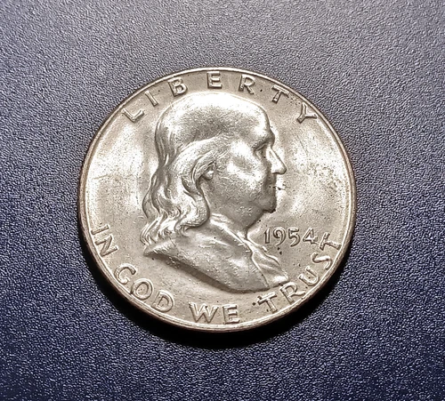 Very Choice BU 1954-S Franklin Half Dollar