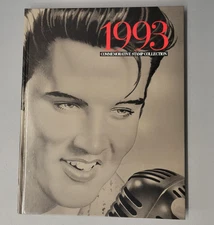Vintage 1993 USPS Commemorative Stamp Book Collection Hardcover Elvis Presley