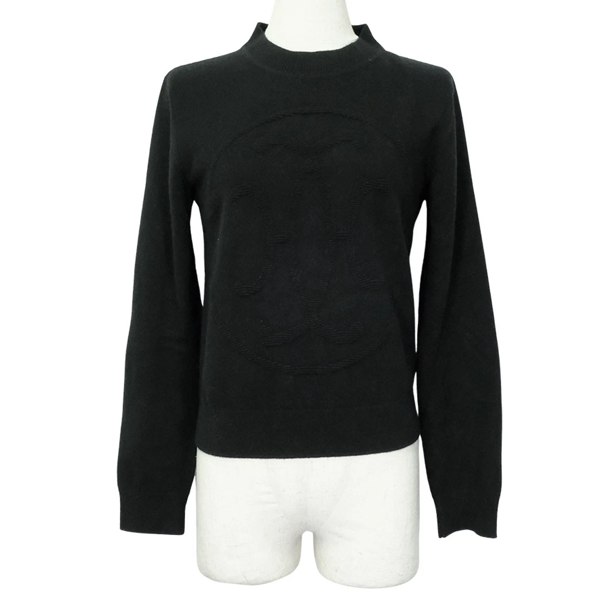 Hermes — [Pre-loved] 2022AW HERMES Ledies Long sleeve H-Lift Knit Noir (Black) Cashme...