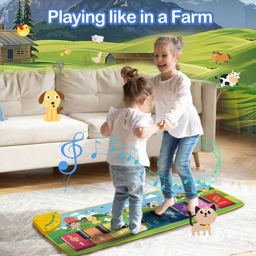 FOKI Floor Piano Mat for Toddlers, Baby Kid Sensory Educational Dancing ...