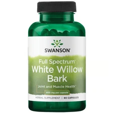 Swanson White Willow Bark 400 mg 90 Capsules