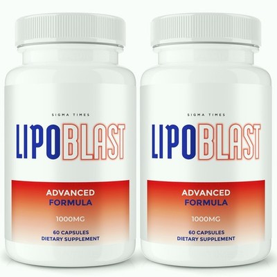 LipoBlast Capsules, Lipo Blast Fat Burner & Weight Loss Support Supplement - 2PK