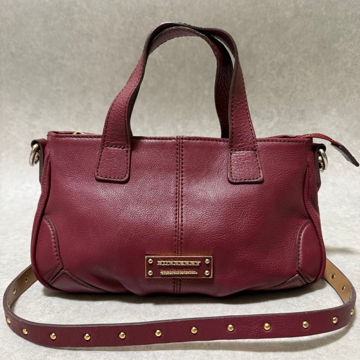 Burberry Blue Label 2-way shoulder bag in gold logo and Nova check