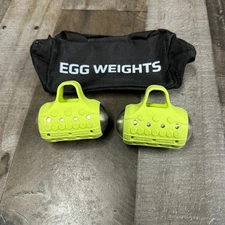 Egg Weights Cardio Max 1.5LB Handheld Weight -Set of 2 - Lime (3 LBS Total)