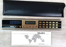 Vintage Royal Solar 8 Calculator Ruler Conversion- Case, Manuals,  Box Incl.