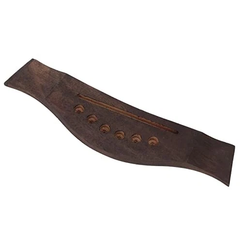 Folk 6 Strings Guitar Replacement Parts, Rosewood Saddle Acoustic Guitar - Image 3 of 4